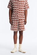 Relaxed Houndstooth Nomad Short - Brown image 1