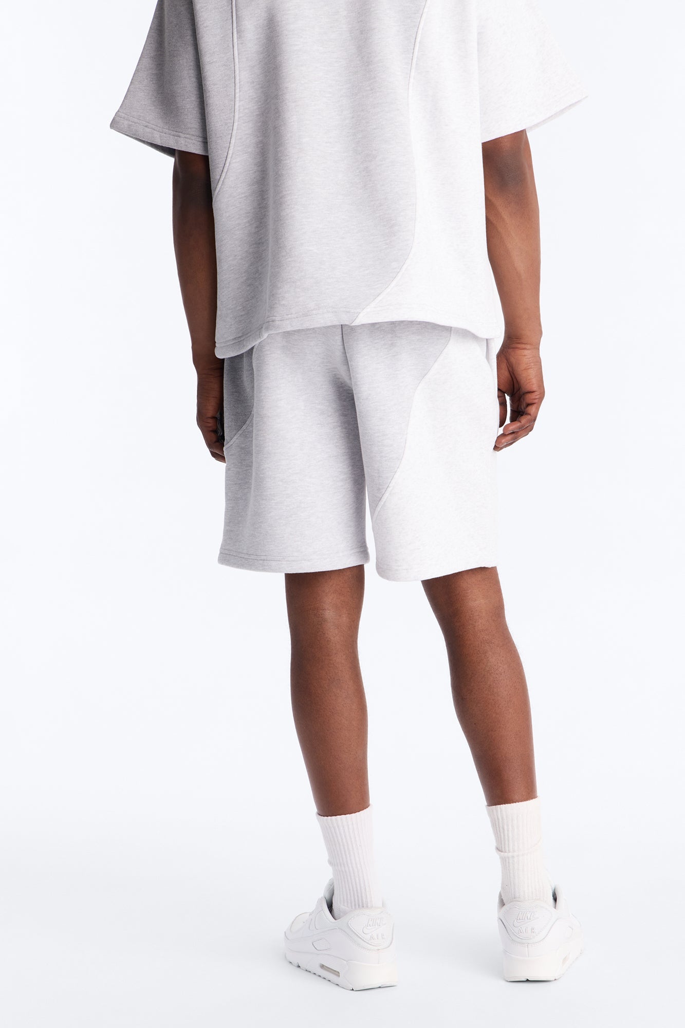 Neapolitan Paneled Relaxed Sweatshort - Grey/combo image 4