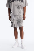 Chosen One Patch Relaxed Sweatshort - Grey image 1