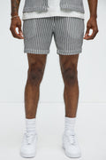 Summit Drawstring Zig Zag Shorts - Grey/combo image 1