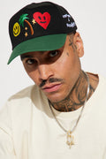 Keep Me Wondering Snapback Hat - Black/Green image 1