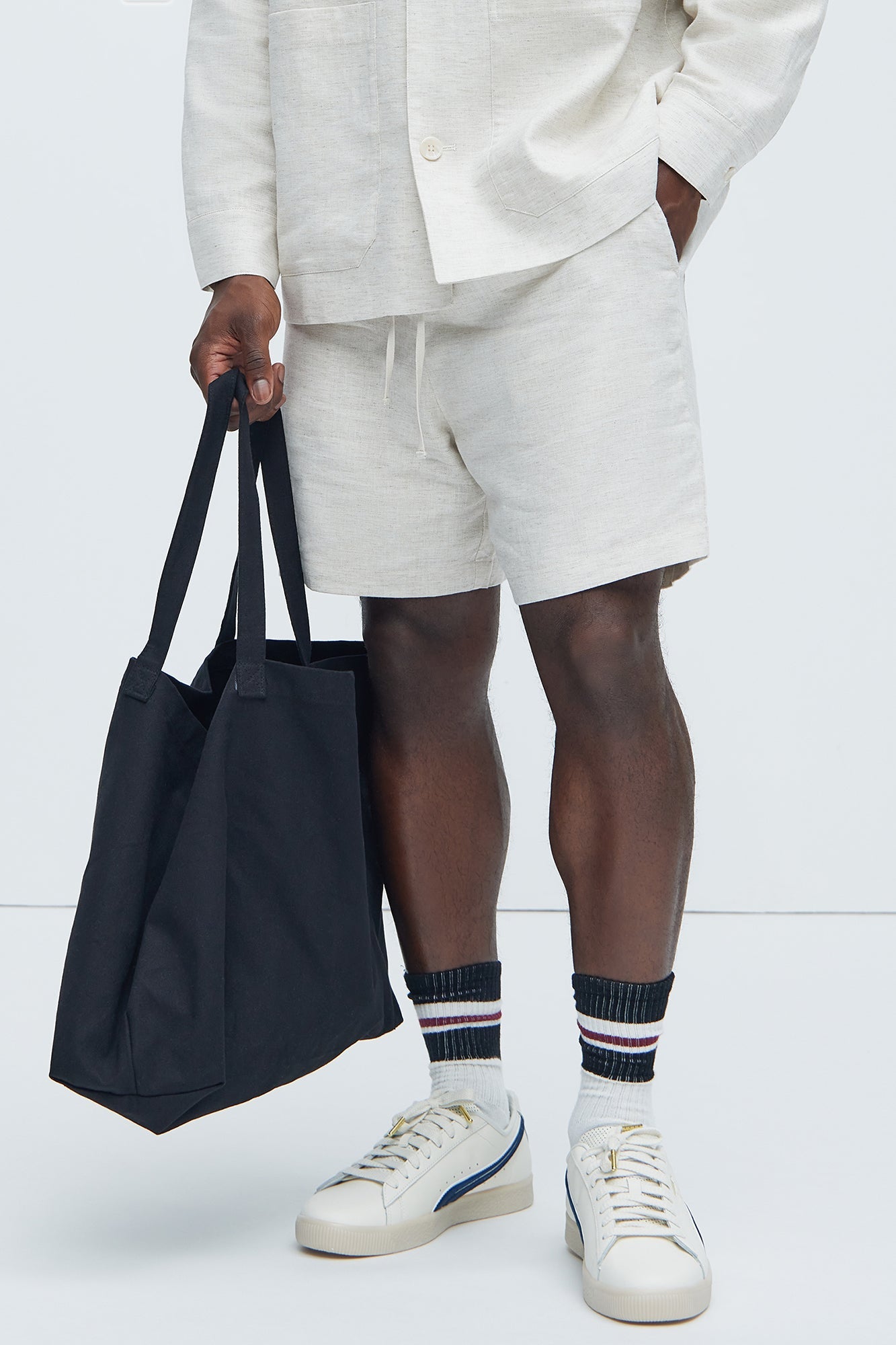 Bahamas Linen Shorts - Oatmeal image 1