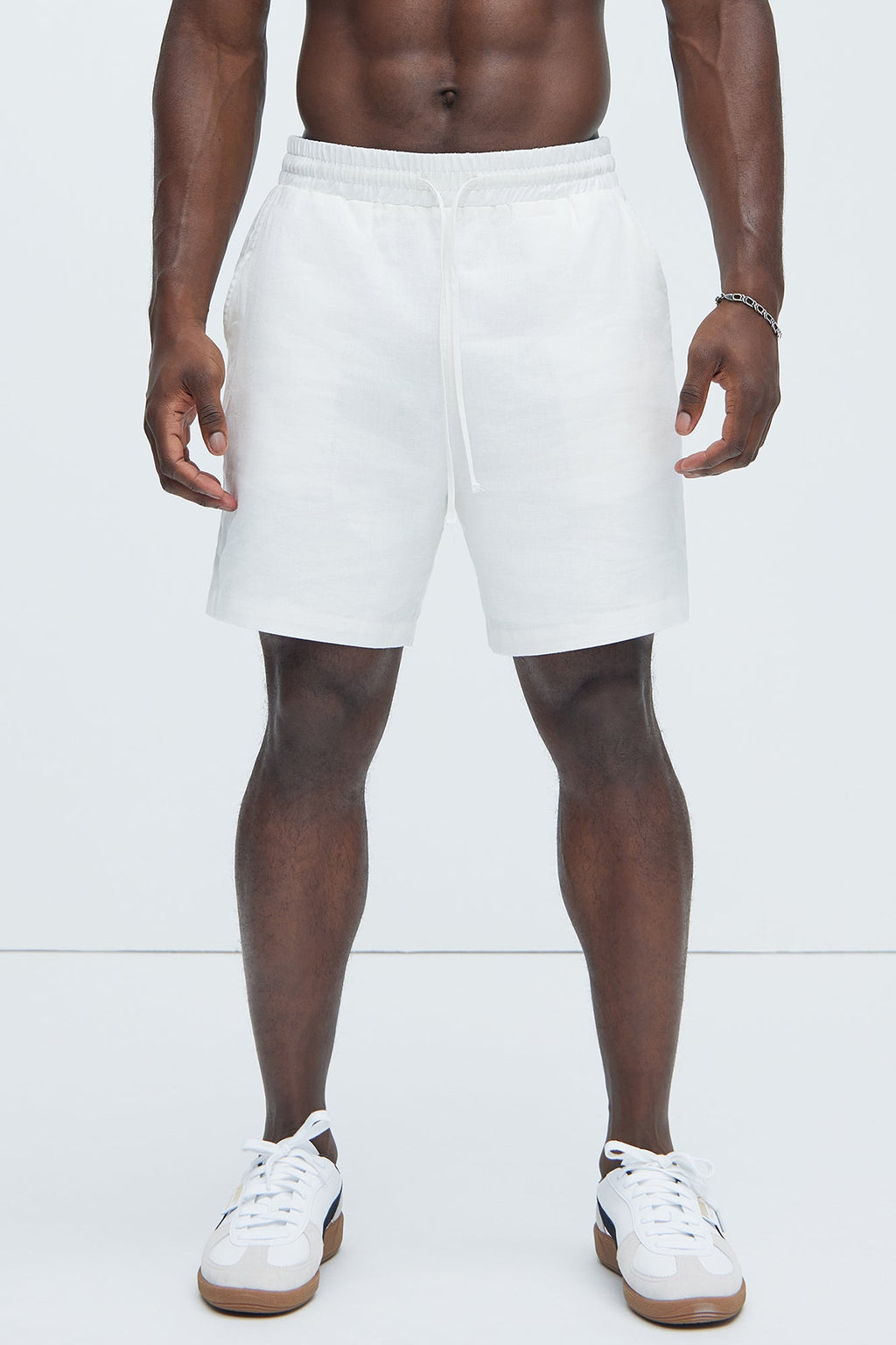 Bahamas Linen Shorts - White image 3