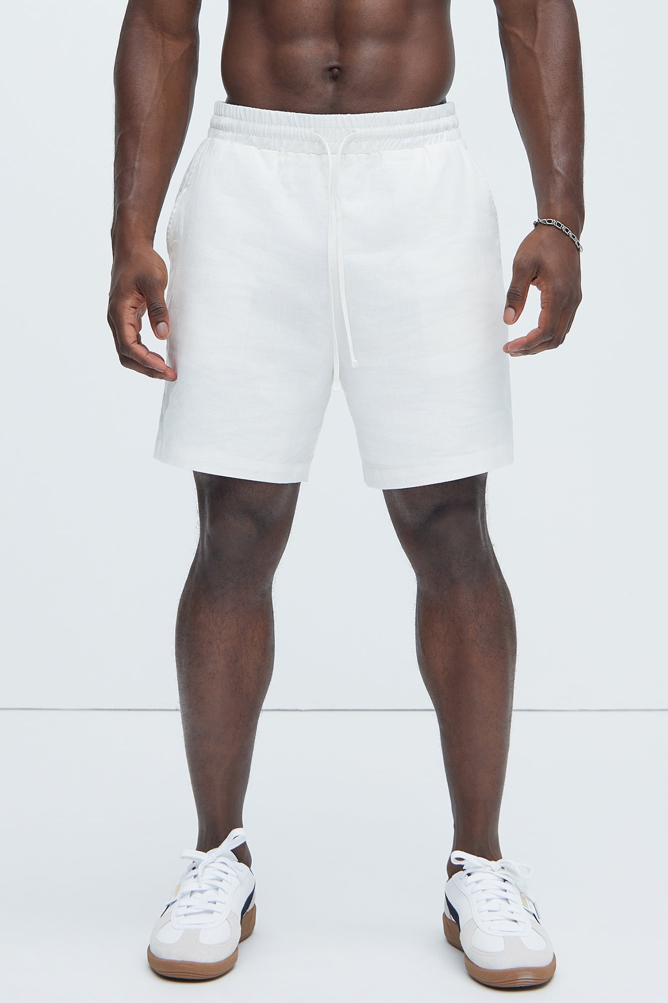 Bahamas Linen Shorts - White image 3