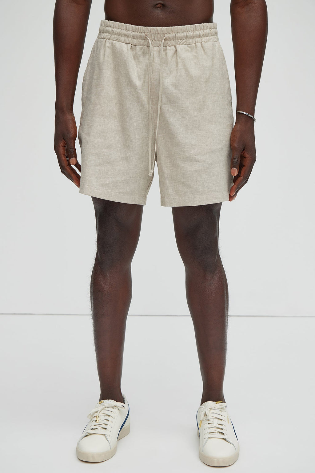 Bahamas Linen Shorts - Stone image 3