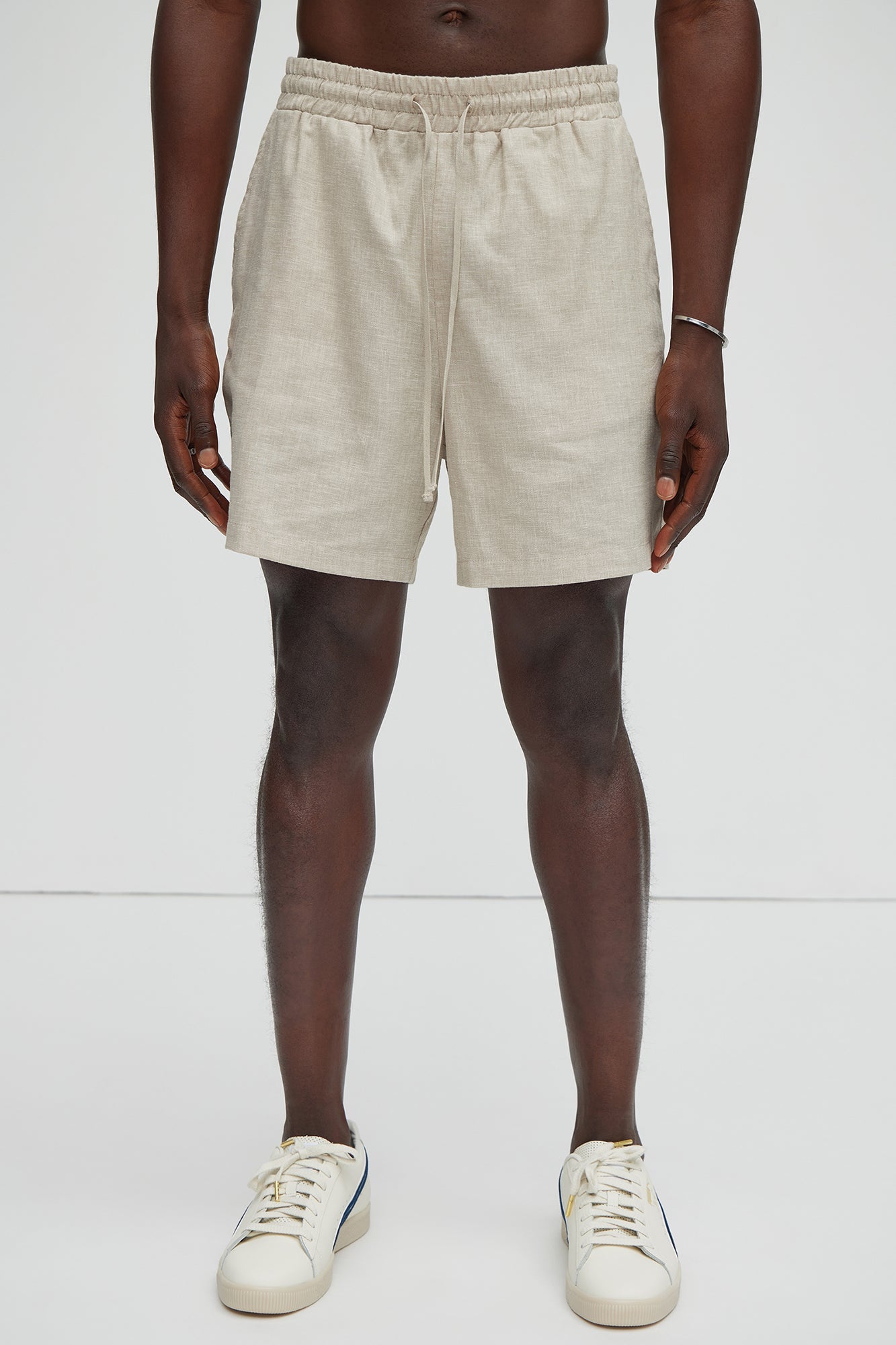Bahamas Linen Shorts - Stone image 3