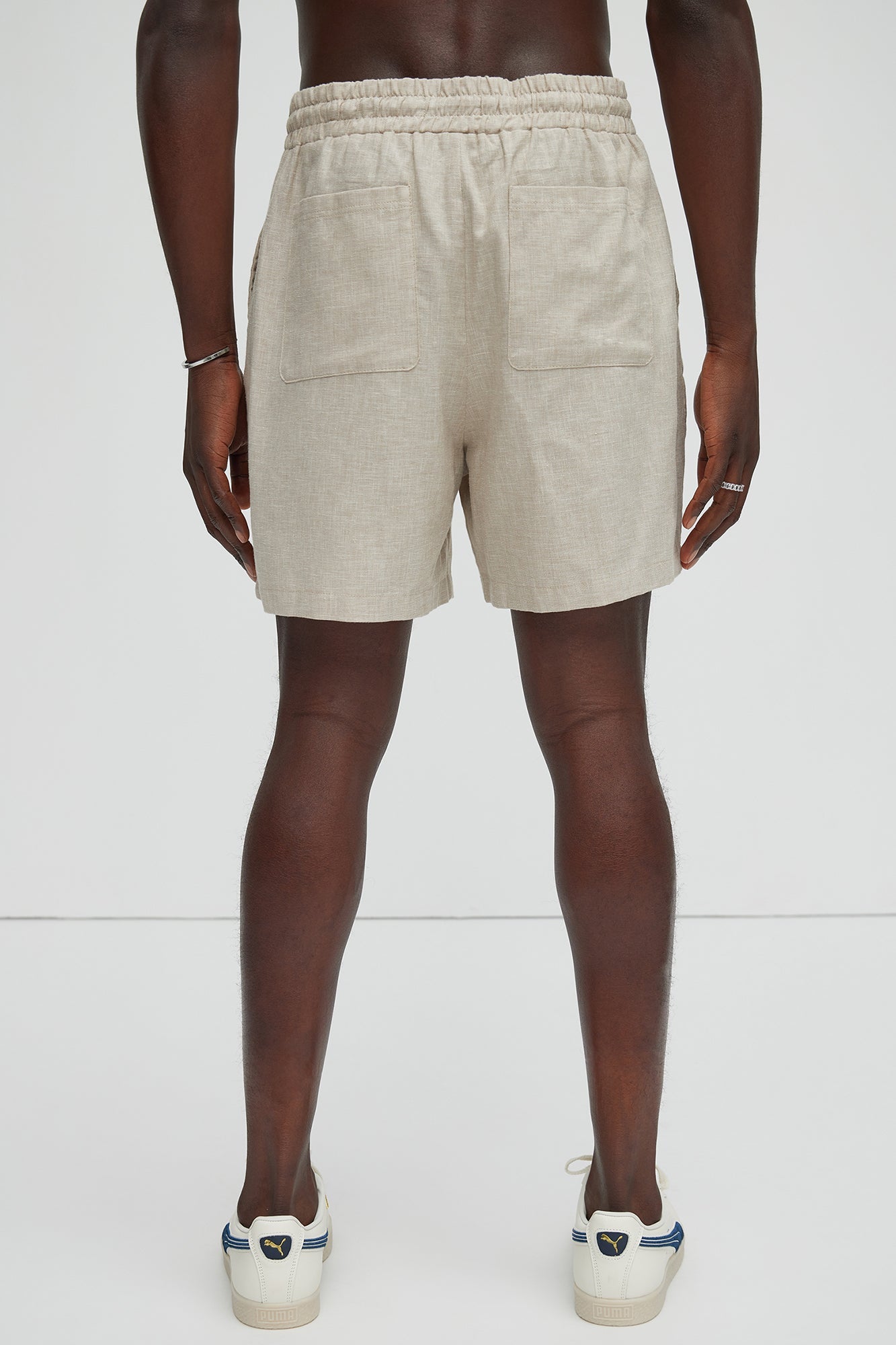 Bahamas Linen Shorts - Stone image 4