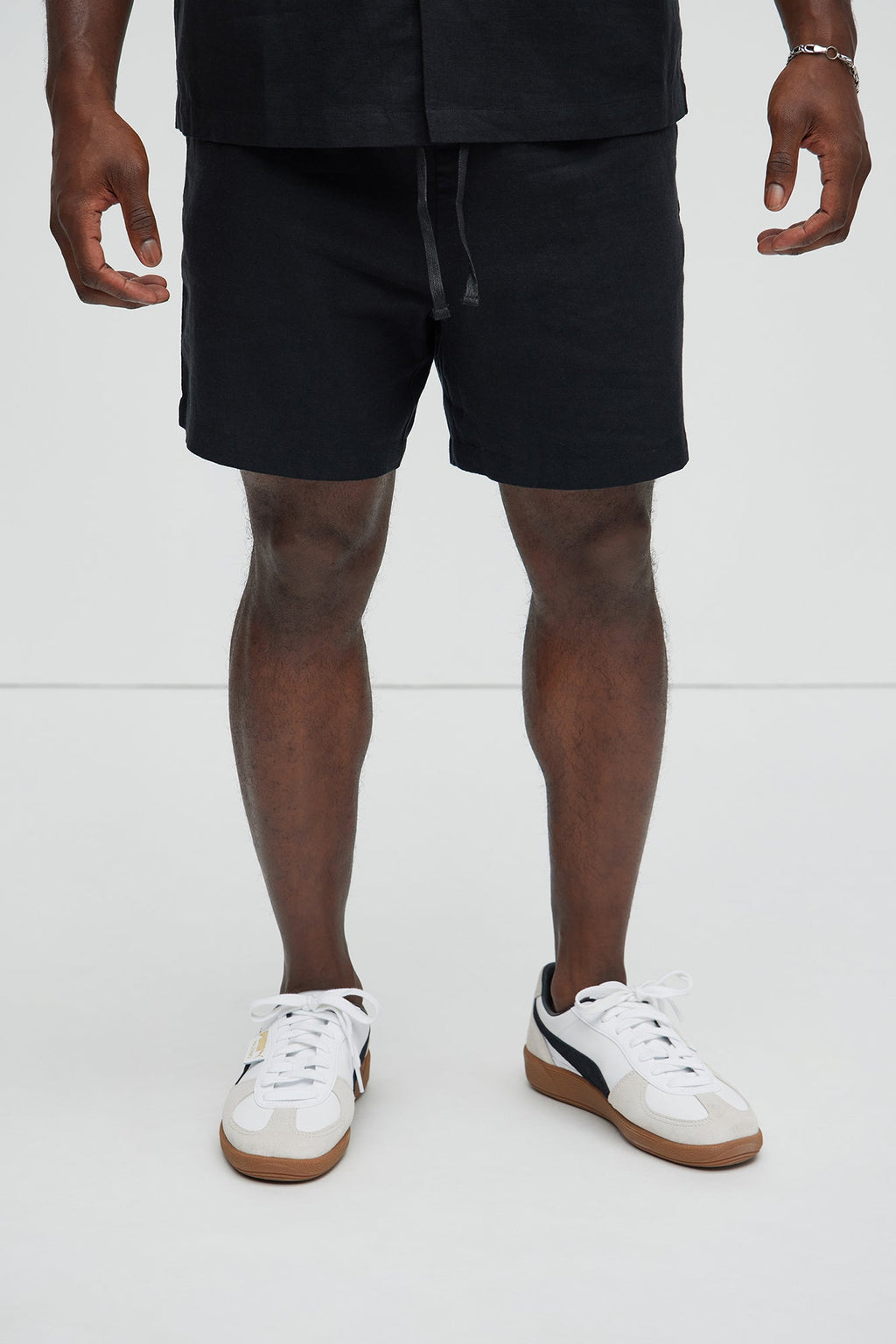 Bahamas Linen Shorts - Black image 4
