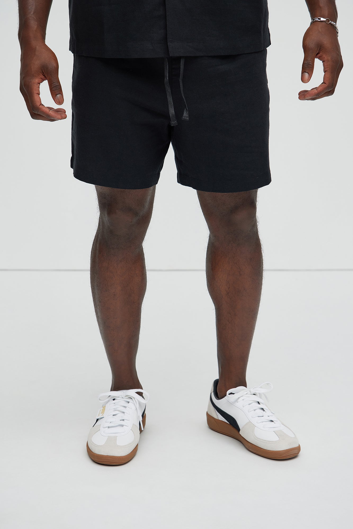 Bahamas Linen Shorts - Black image 4