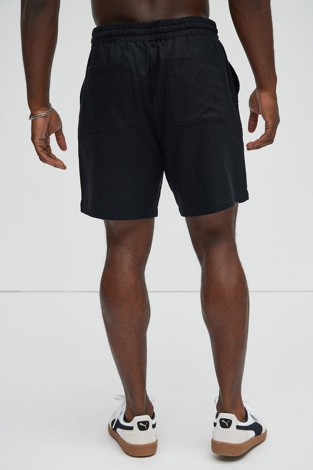 Bahamas Linen Shorts - Black image 3