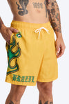 Brazil Circuit Velocity Swim Trunk 7″ - Yellow/combo image 1