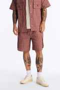 Relaxed Ryder Plaid Short - Red/combo image 1