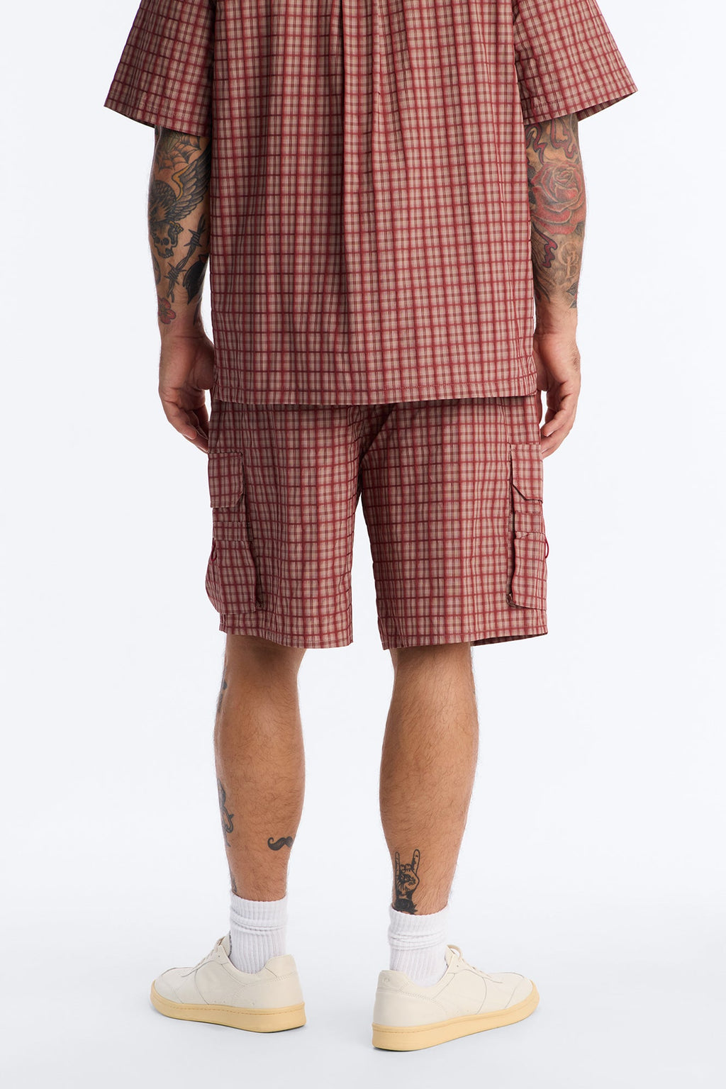 Relaxed Ryder Plaid Short - Red/combo image 4