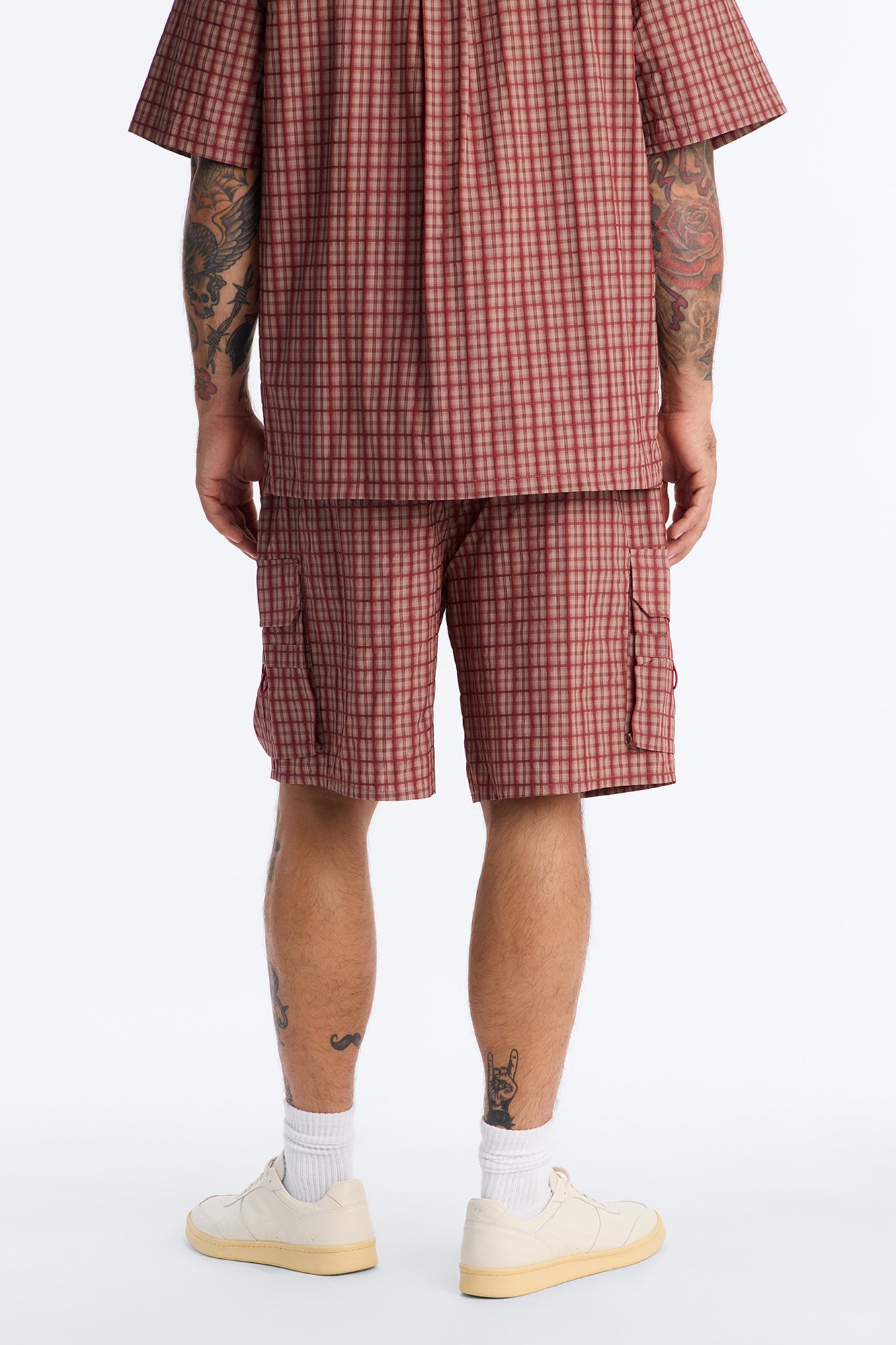 Relaxed Ryder Plaid Short - Red/combo image 4