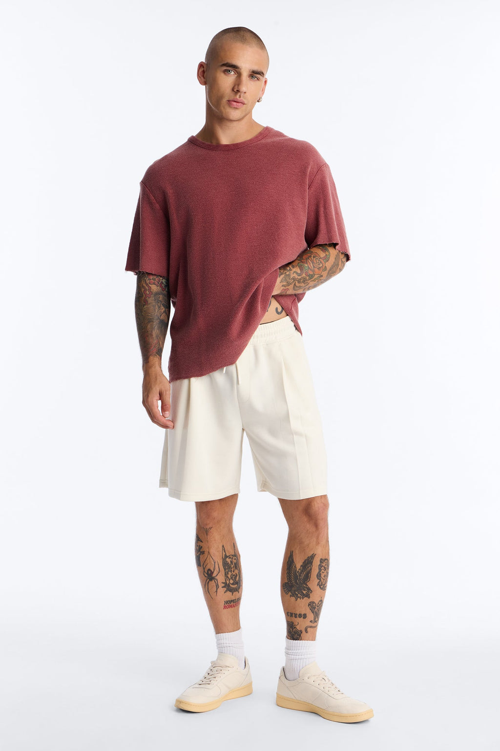 Savoy Pleated Short - Cream image 2
