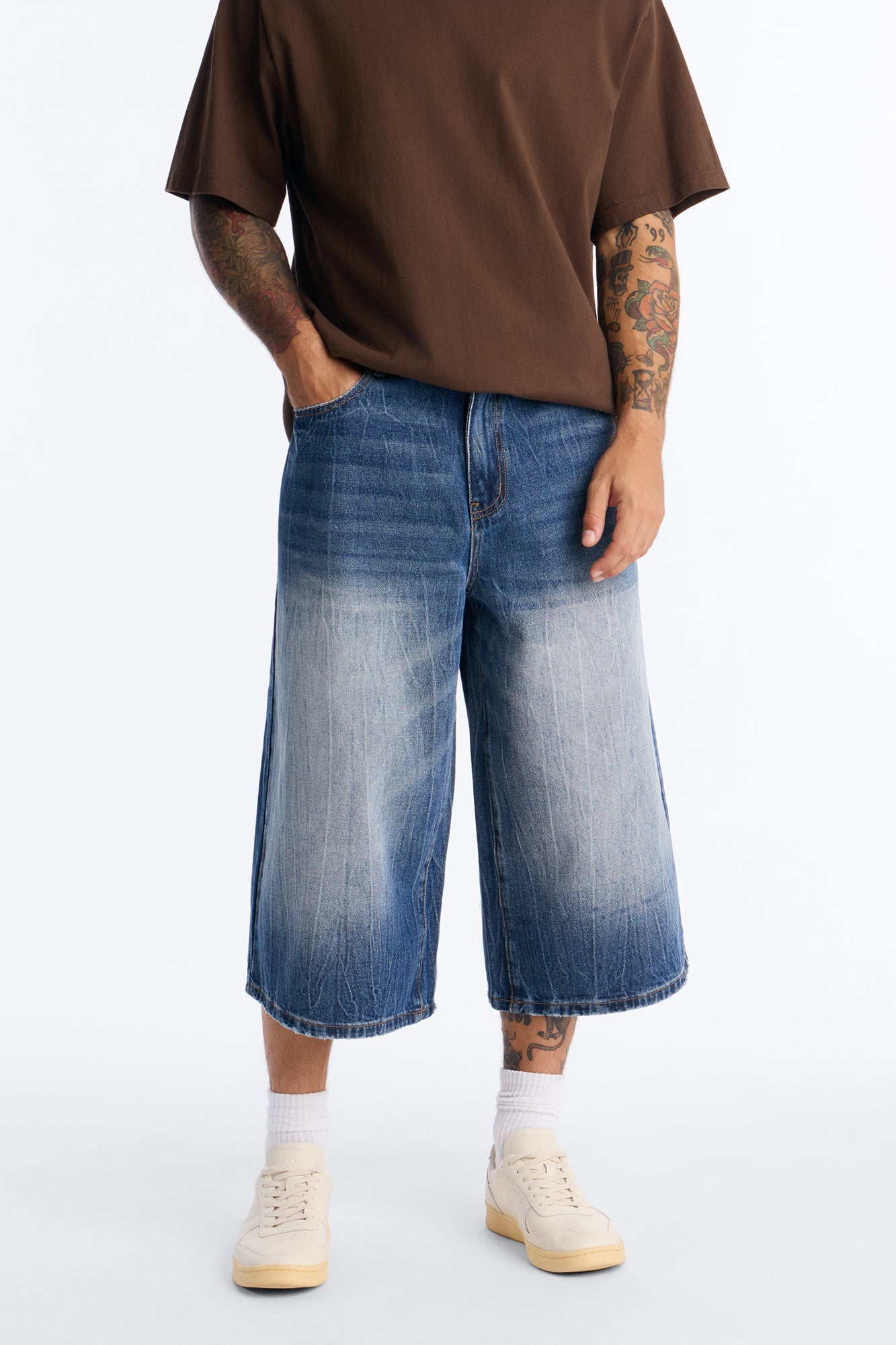 Super Baggy Melrose Denim Short - Dark Wash image 1
