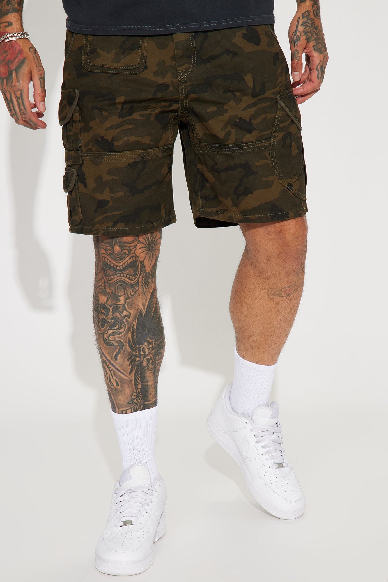 Next Moves Twill Cargo Shorts - Camouflage image 1