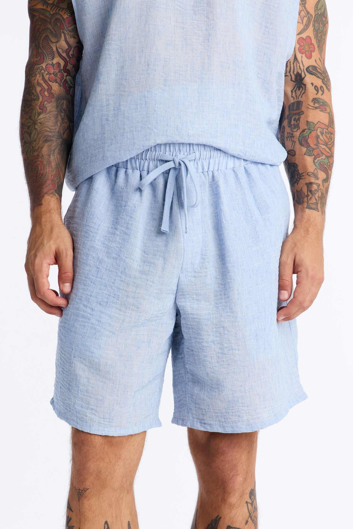 Relaxed Tide Thread Short - Blue image 1