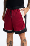 Marcello Relaxed Mesh Short - Red/combo image 1