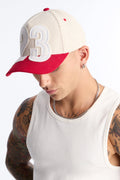 23 Patch Corduroy Snapback Hat - Stone image 1