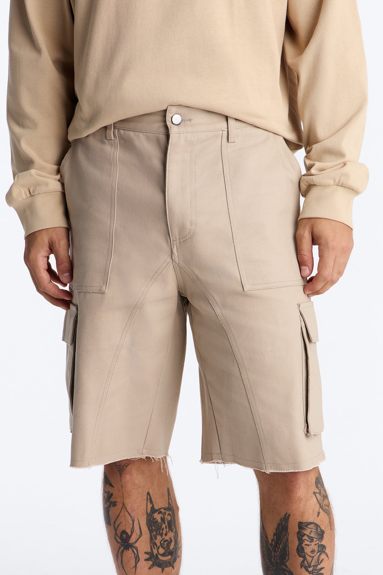 Twill Cargo Short - Khaki image 1