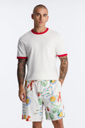Relaxed Solaire Peel Short - White/combo image 1