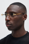 Burn It Down Sunglasses - Gold/Clear image 1