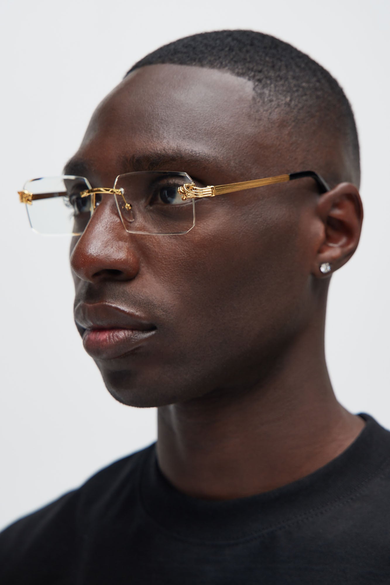 Burn It Down Sunglasses - Gold/Clear image 1
