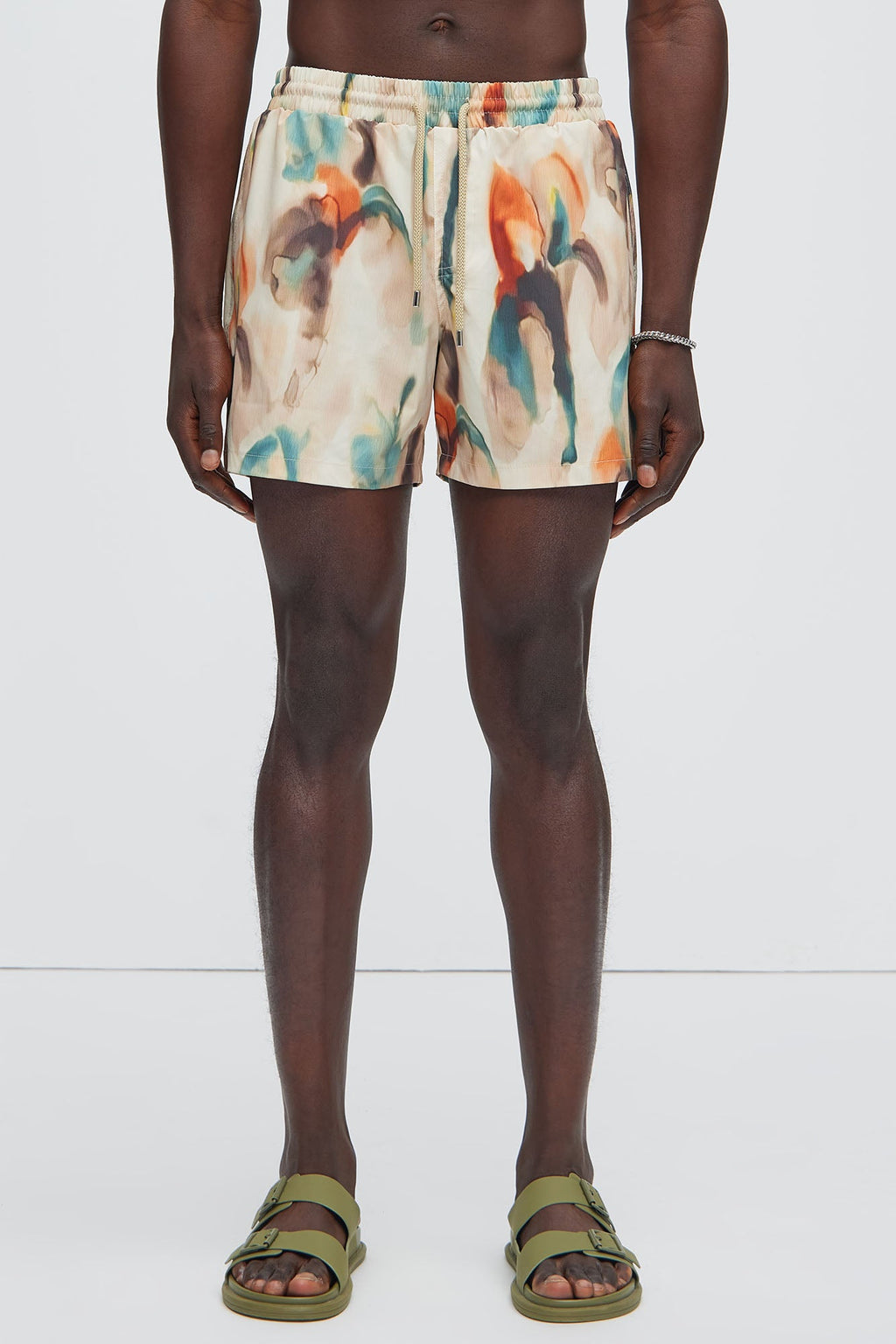Capen Watercolor Swim Mid Trunk - Multi Color image 3