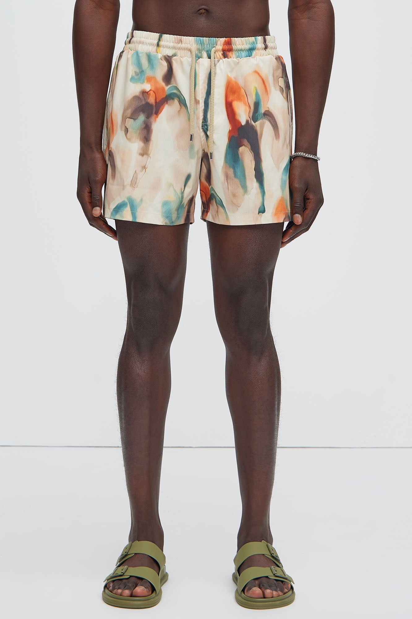 Capen Watercolor Swim Mid Trunk - Multi Color image 3