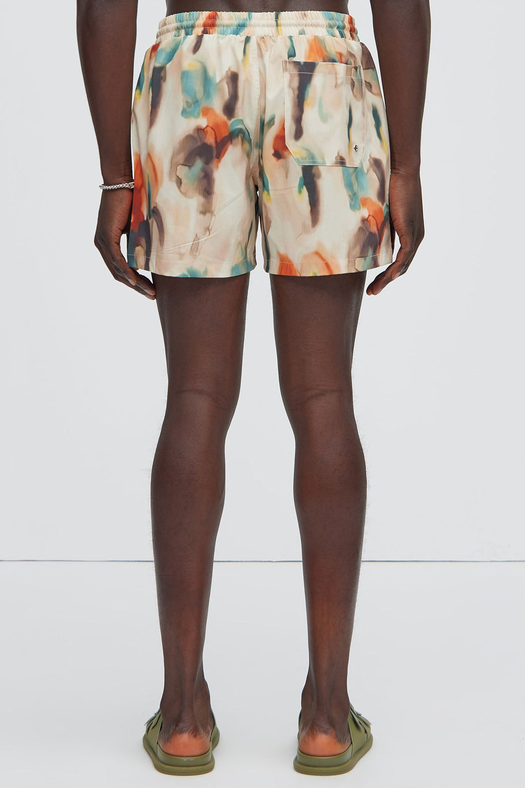 Capen Watercolor Swim Mid Trunk - Multi Color image 4