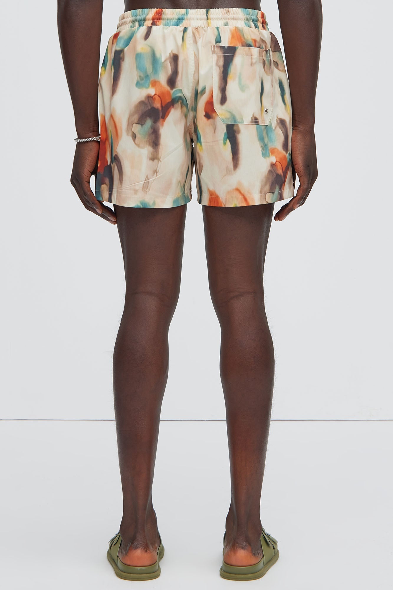 Capen Watercolor Swim Mid Trunk - Multi Color image 4
