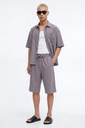 Baggy Wrinkle Resistant Short - Grey image 1