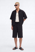 Baggy Wrinkle Resistant Short - Black image 1