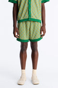 Relaxed Tunis Medina Jacquard Short - Green image 1