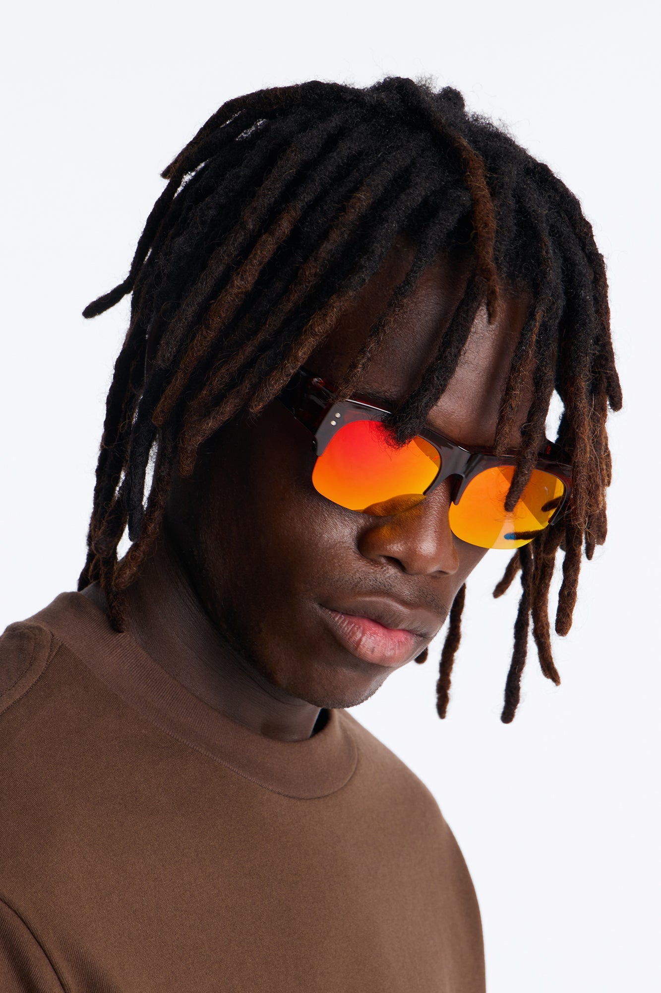 Fixed On You Square Sunglasses - Brown image 1