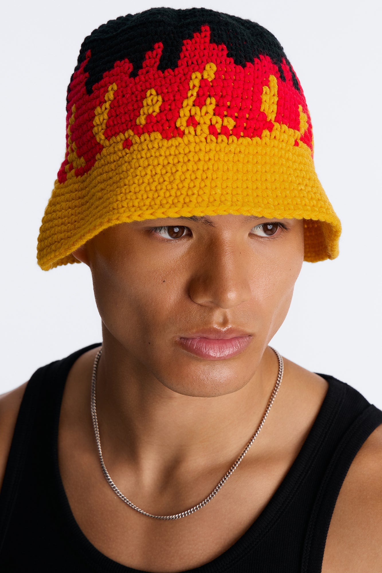 Don't Burnout Knit Bucket Hat - Multi Color image 1