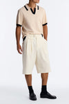 Vanderbilt Gurkha Baggy Trouser Short - Cream image 1
