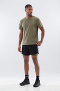Lightweight Nylon RipStop Running Shorts - Moss image 1