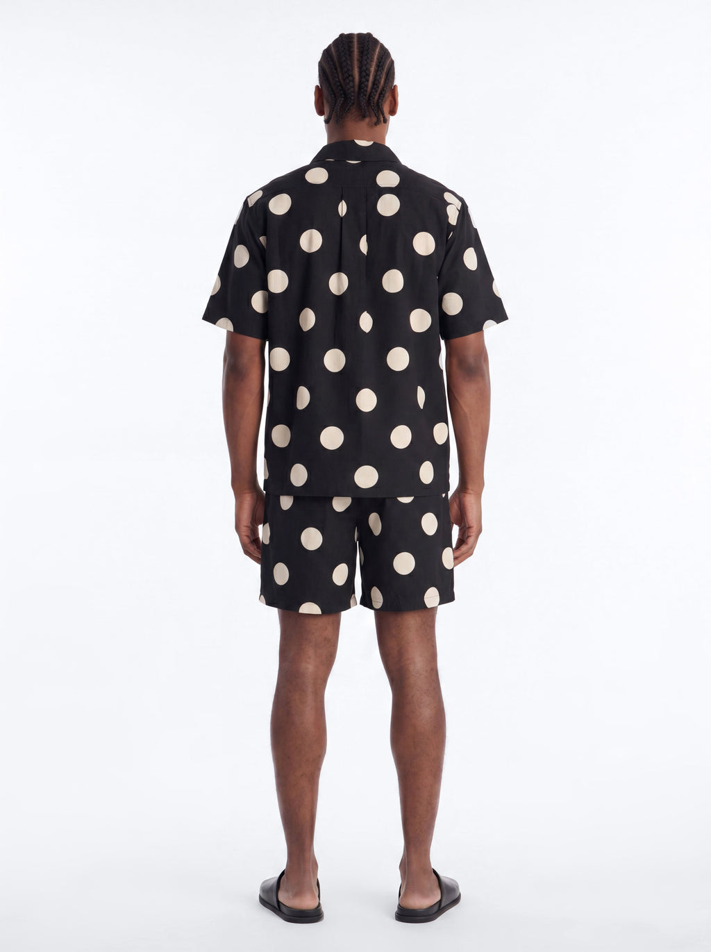 Signature Polka Dot Relaxed Short - Black/combo image 4