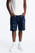 Relaxed Sticker Denim Short - Dark Wash image 1