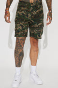 Get Out Twill Cargo Shorts - Camouflage image 1