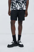 Bahamas Linen Cargo Shorts - Black image 1