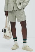 Bahamas Linen Shorts - Green image 1
