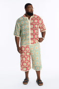 La Playa Crochet Cross Stitch Short - Multi Color image 1