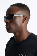 Spare Change Round Sunglasses - Silver/Black image 1