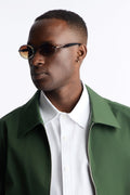 Watch Your Back Circular Sunglasses - Brown image 1