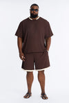 Classic Essentialist Contrast Relaxed Short - Brown/combo image 1