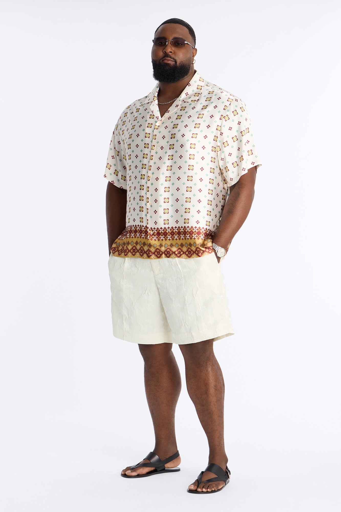 Straight Rose Mirage Short - Cream image 1
