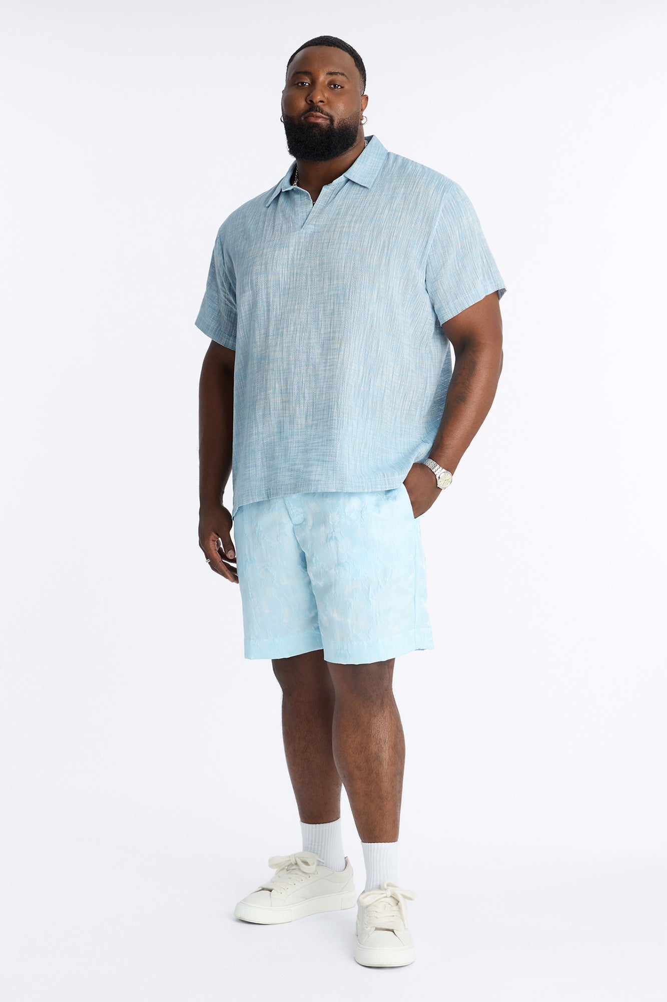 Straight Rose Mirage Short - LightBlue image 1